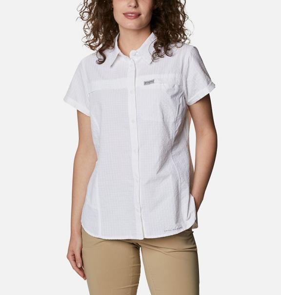 Columbia Silver Ridge Shirts White For Women's NZ35284 New Zealand